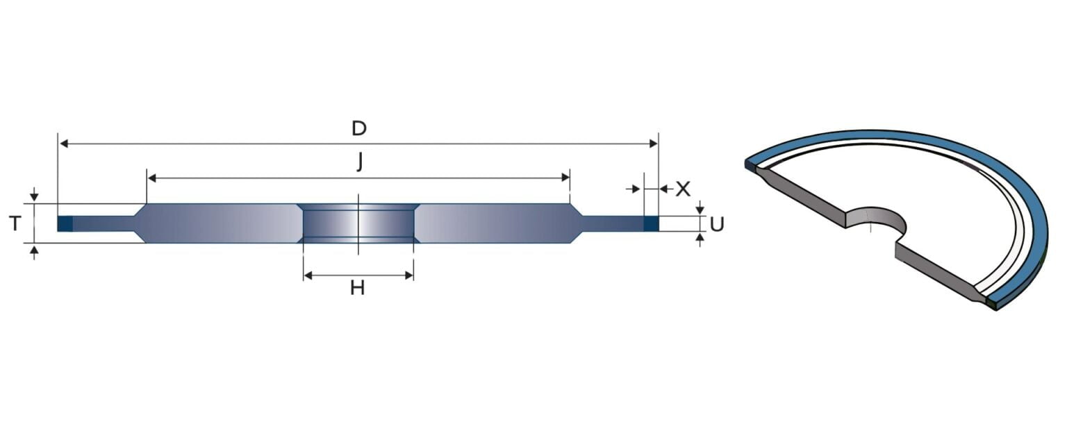 THK Diamant-Festläppscheibe 150 Mm – Flache Schleifscheibe Für Schmuck & Präzisionsarbeiten